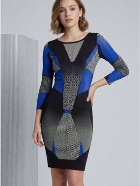 BCBG Dawson Dress 3/4 Sleeve, Full Stretch, Travel Friendly  - Size XS